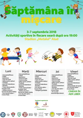 Aiudenii sunt invitați la ”Săptămâna în mișcare”