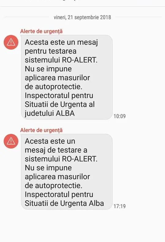 Penultima zi de teste RO-ALERT! 