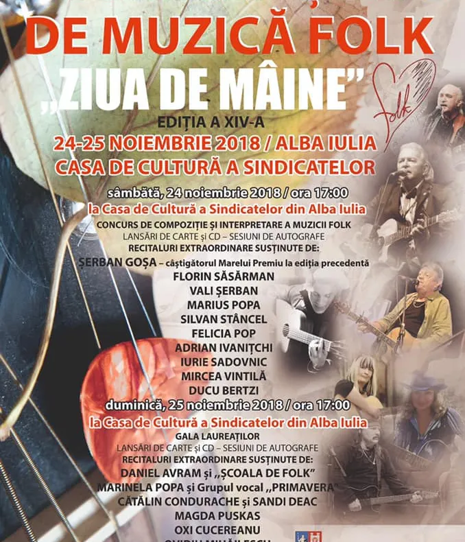 Festivalul de Folk „Ziua de Mâine” – două zile unice cu folk de calitate la Alba Iulia