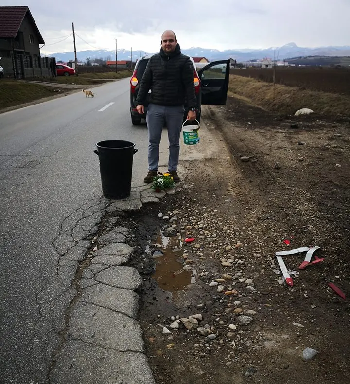FOTO: Protest inedit în Galda de Jos
