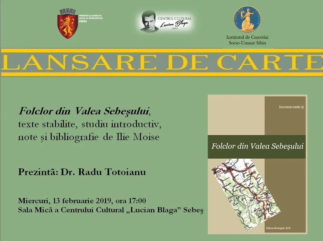 Ilie Moise sărbătorit printr-o lansare de carte la Sebeş