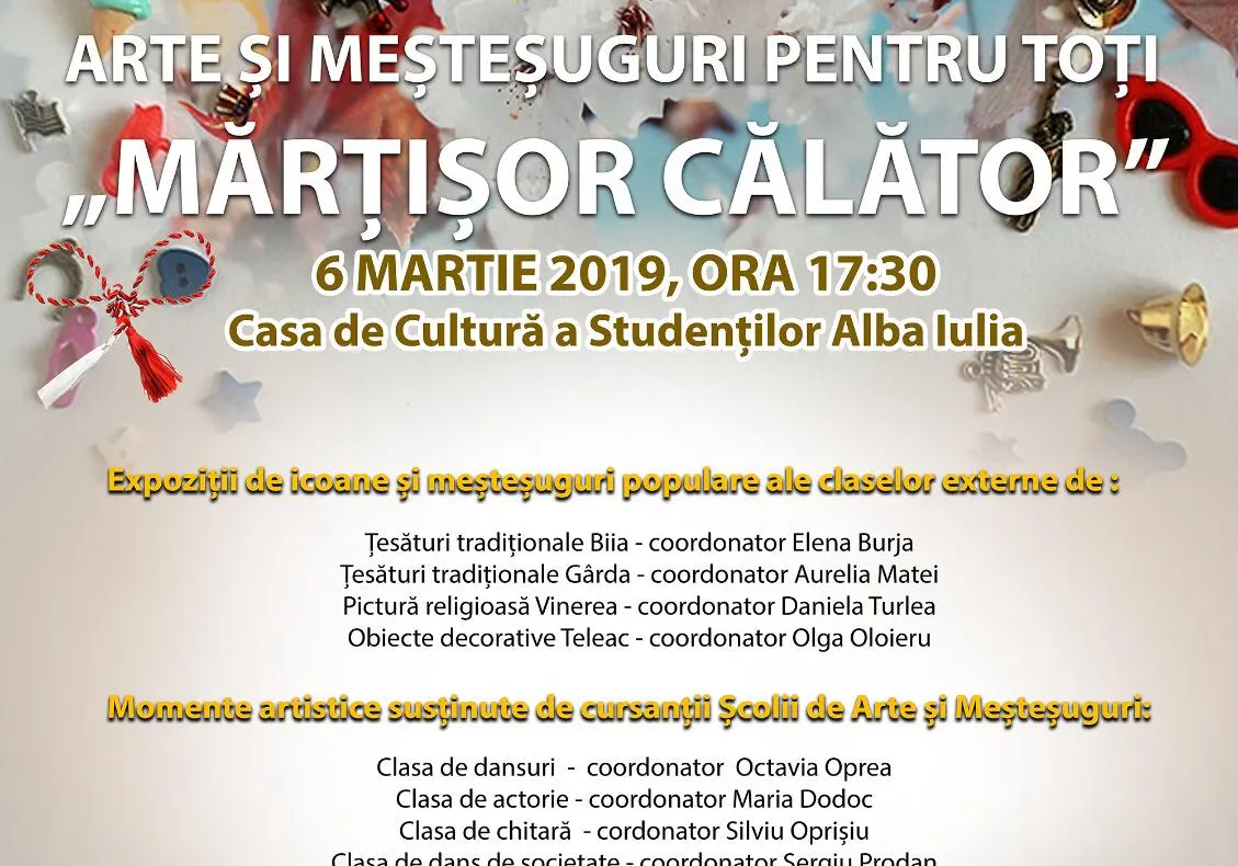 Mărțișor Călător la Casa de Cultură a Studenților