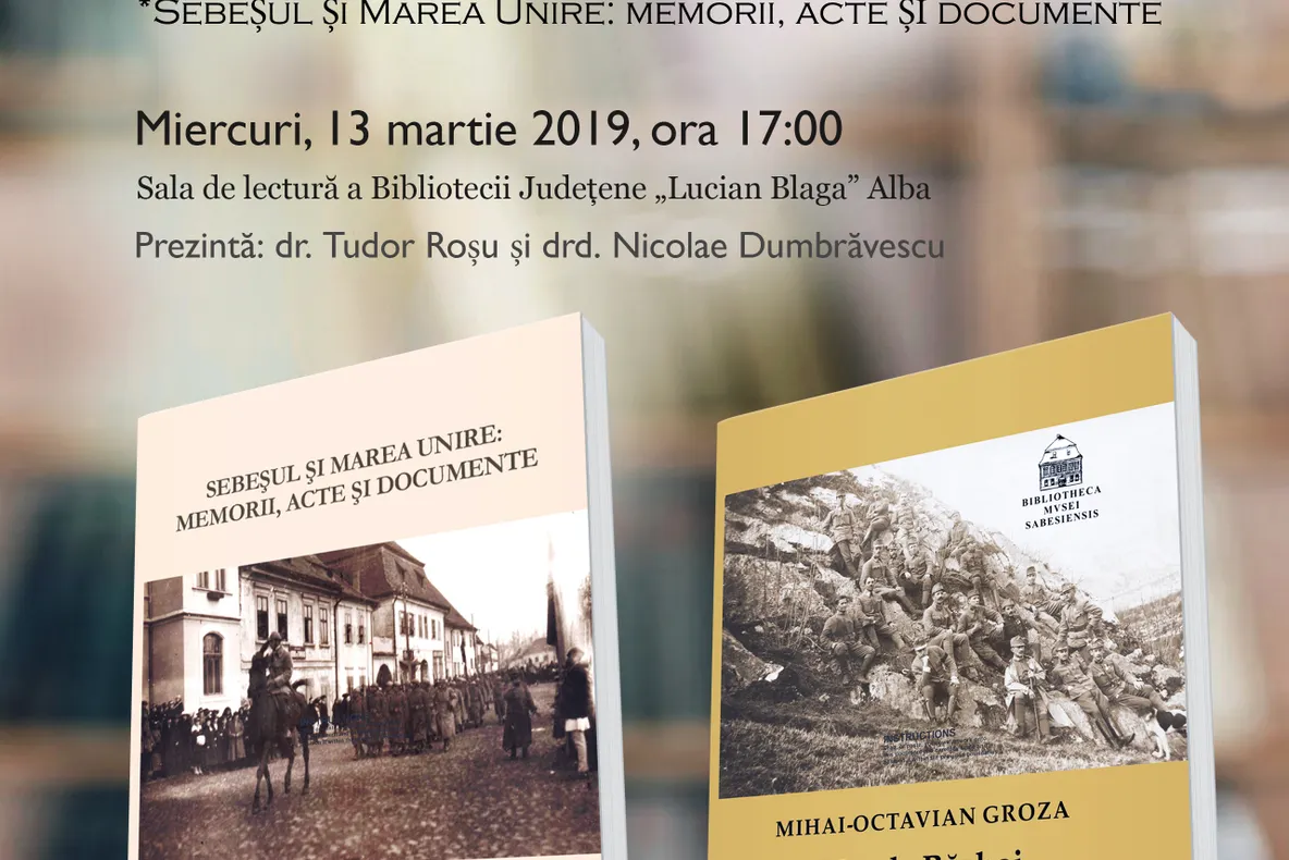 Istoricul Mihai Octavian Groza lansează două cărți