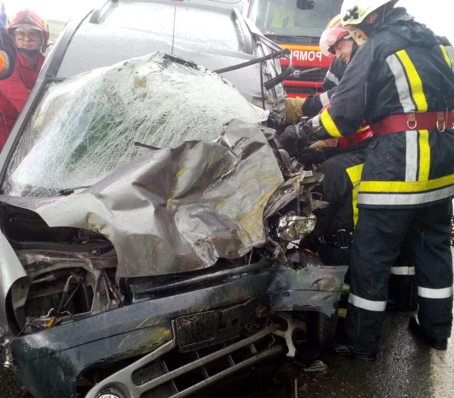 VIDEO: Accident rutier pe DN 1 între Teius și Aiud
