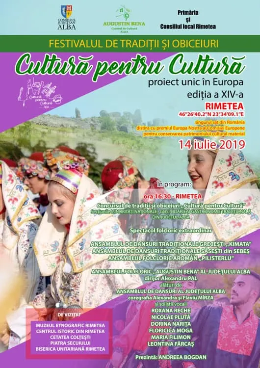 Duminică are loc concursul „Cultură pentru Cultură”, etapa Rimetea