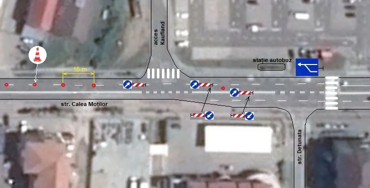 Bandă de circulație reversibilă în Alba Iulia