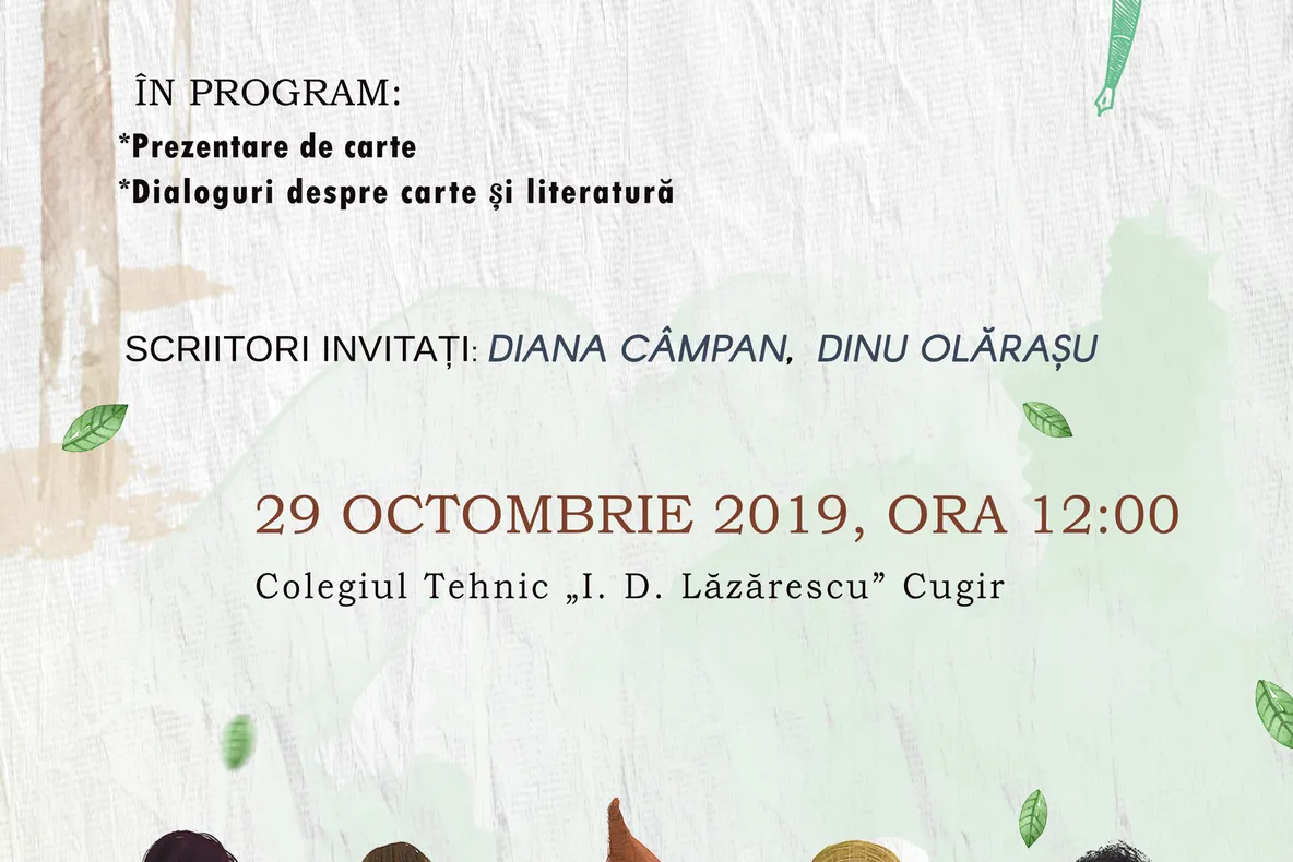 Caravana literară scriitori în școală poposește la Cugir