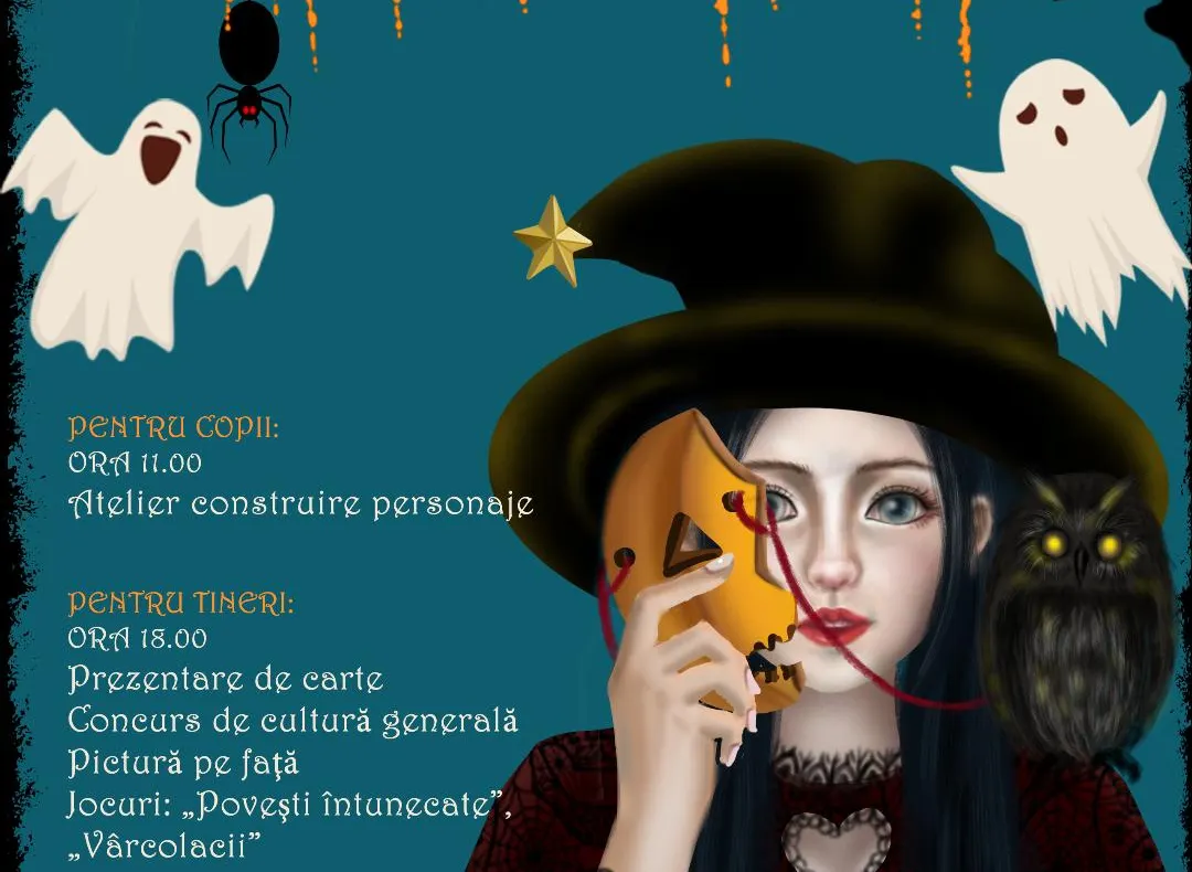 Petrecere de Halloween la Biblioteca Județeană ,,Lucian Blaga” Alba