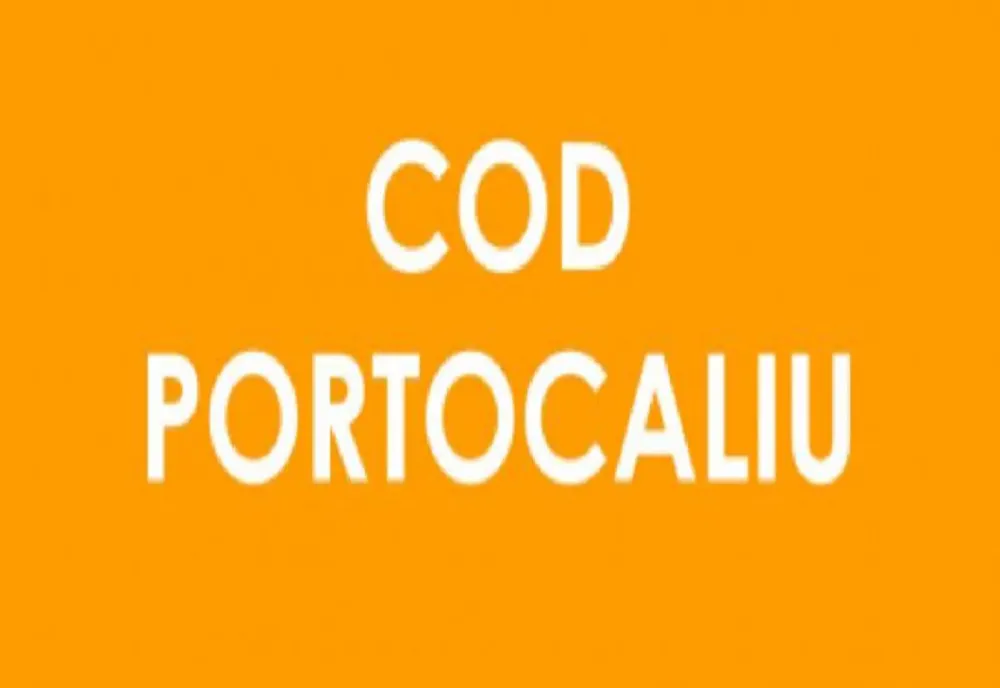 COD PORTOCALIU de FURTUNI: Averse torenţiale ce vor cumula peste 35-40 l/mp