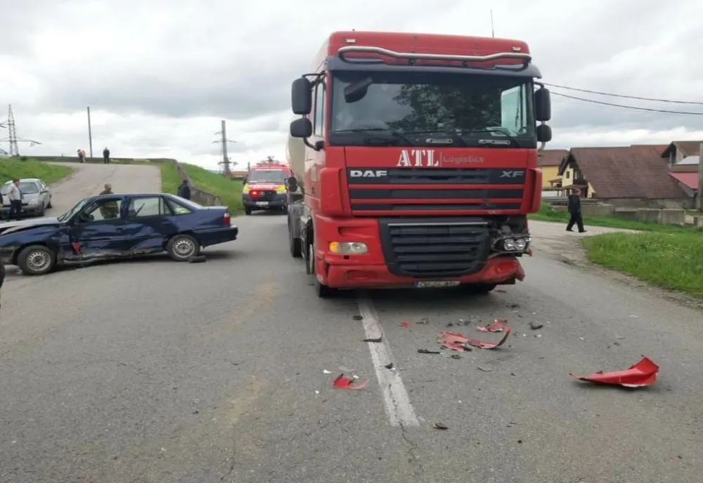 Un șofer din Alba implicat într-un accident rutier în județul Gorj