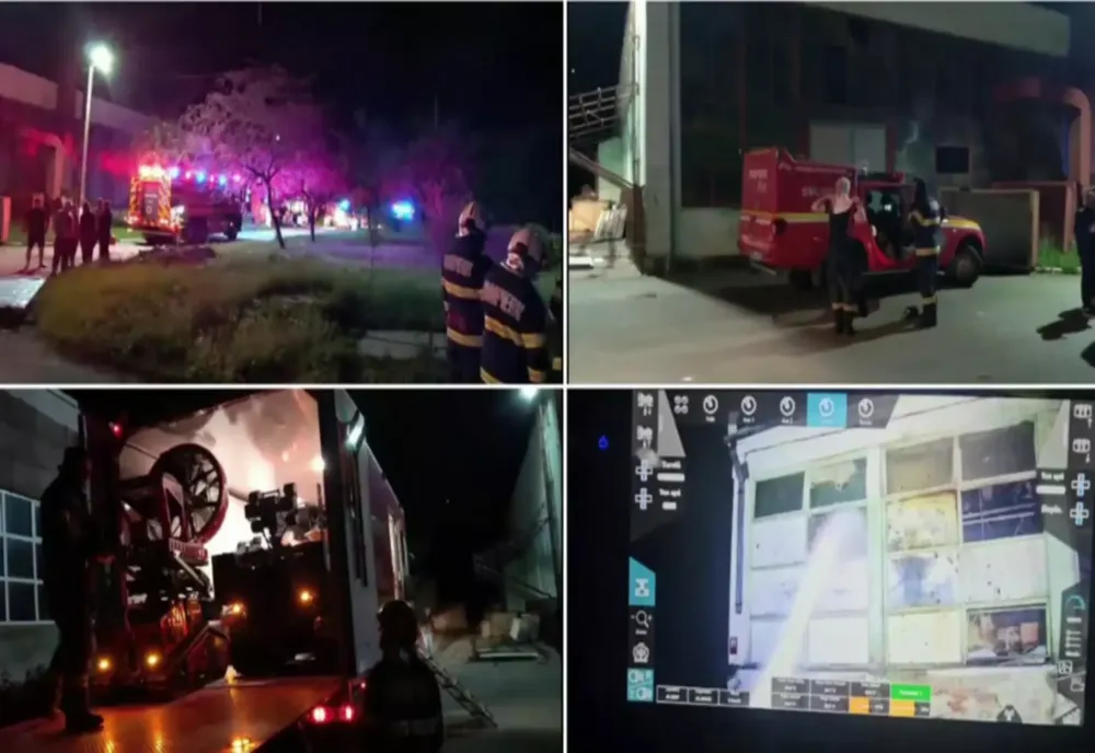 INCENDIU ÎN HALA CU MUNIȚIE A UZINEI DE ARME CUGIR