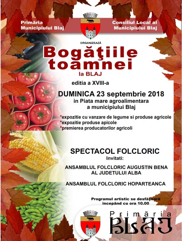 În week-end, la Blaj, Bogăţiile toamnei