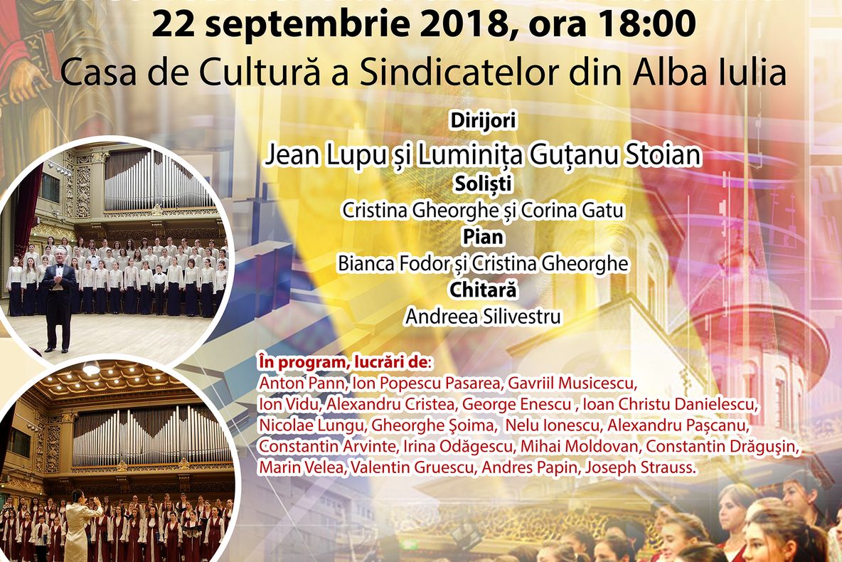 "Cântând Centenarului Unirii" - concert extraordinar la Alba Iulia