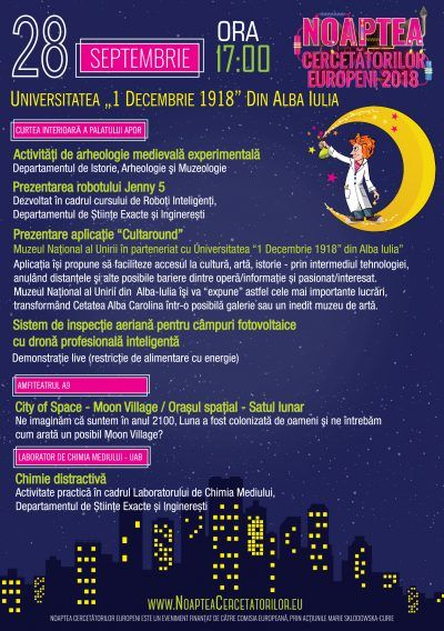 Noaptea Cercetătorilor Europeni vine la Universitatea 1 Decembrie din Alba Iulia