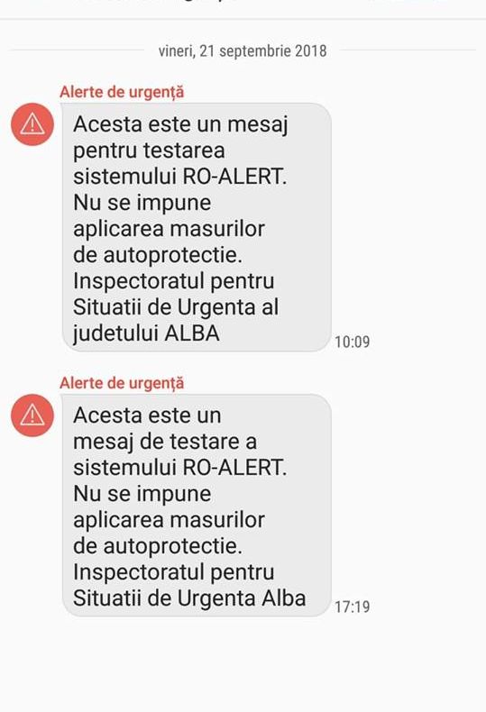 Penultima zi de teste RO-ALERT! 