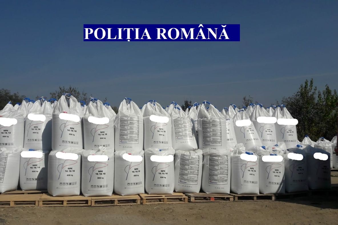 200 de tone de îngrășăminte chimice au fost confiscate