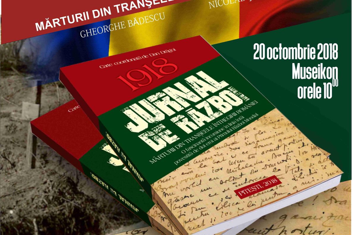 Lansarea volumului "Jurnal de război" în 20 octombrie la Museikon