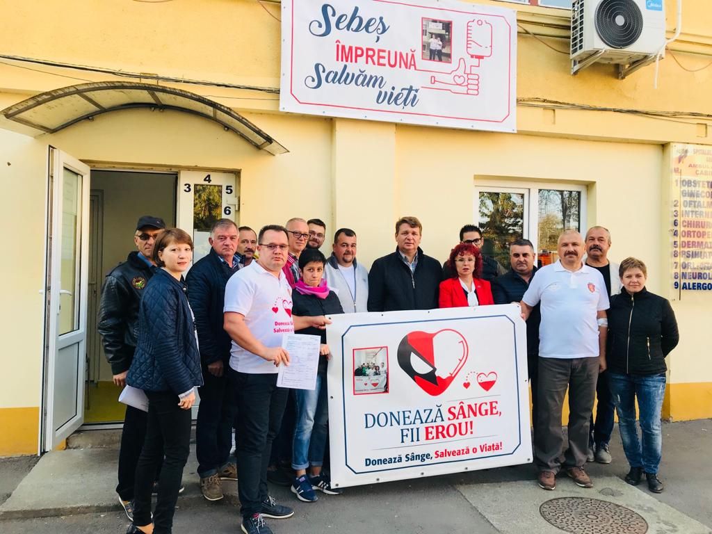 Campania de donare de sânge de la Sebeș a fost o reușită