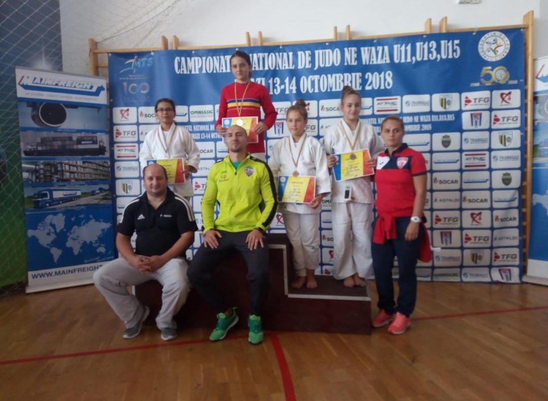2 sportivi de la CS Unirea, medaliați la Campionatul Național de Judo Ne Waza U11, U13, U15