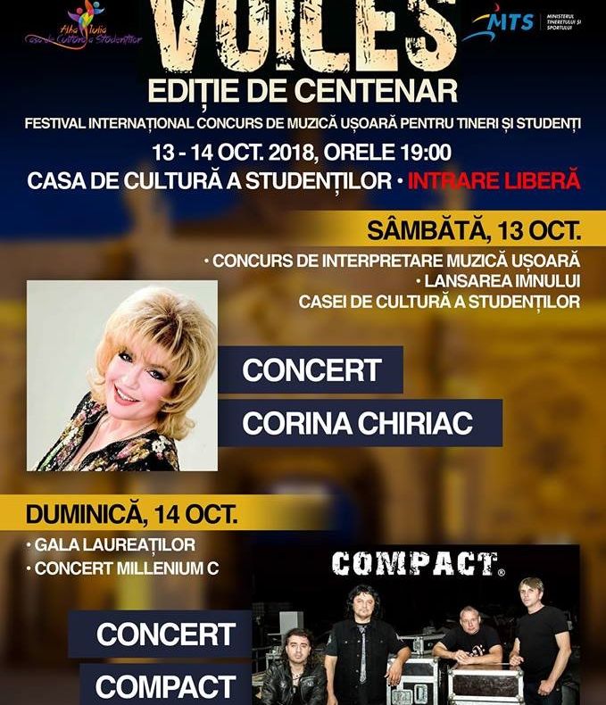 Corina Chiriac și trupa Compact, invitați la Festivalul "Voices" 2018
