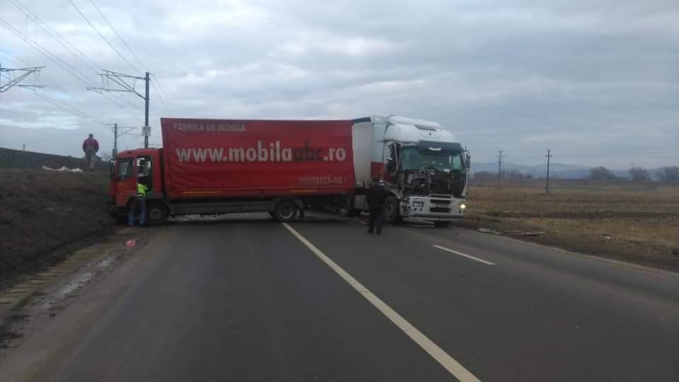 Accident pe şoseaua ocolitoare a municipiului Alba Iulia