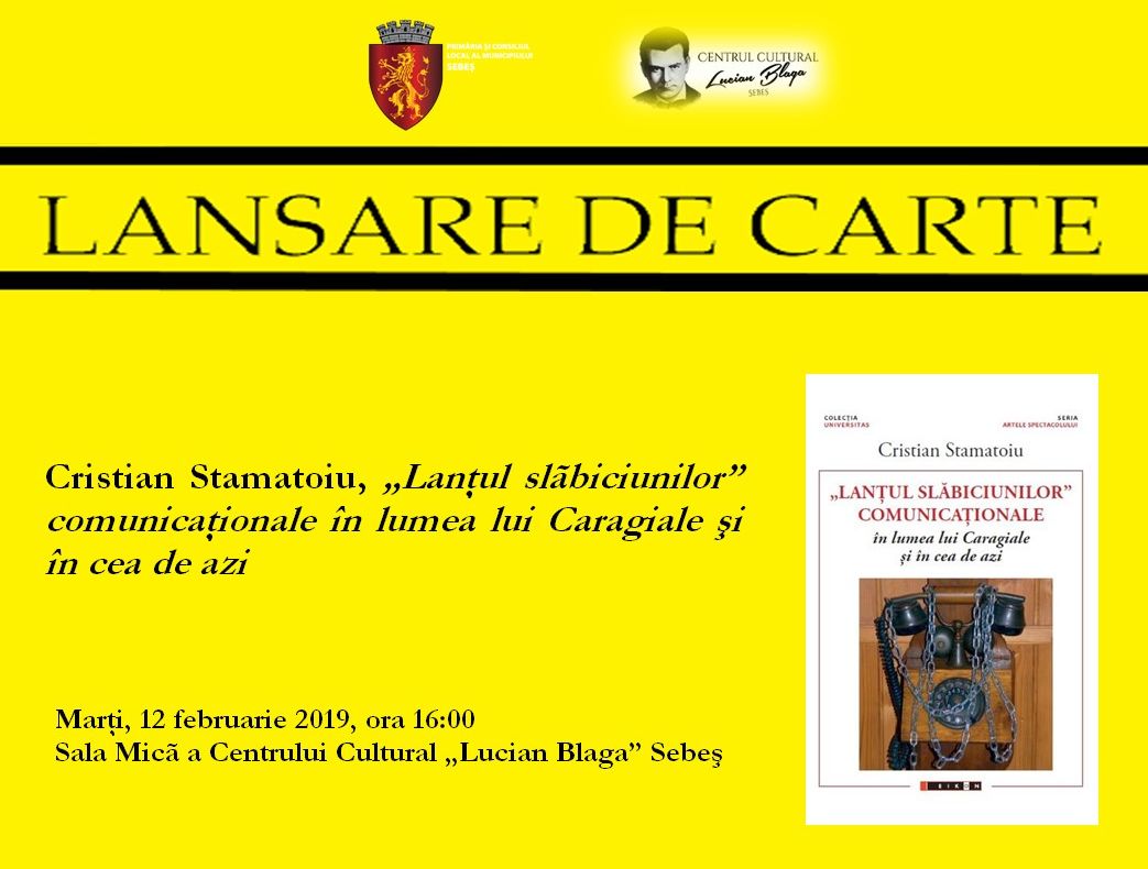 Cristian Stamatoiu lansează o carte la Sebeş