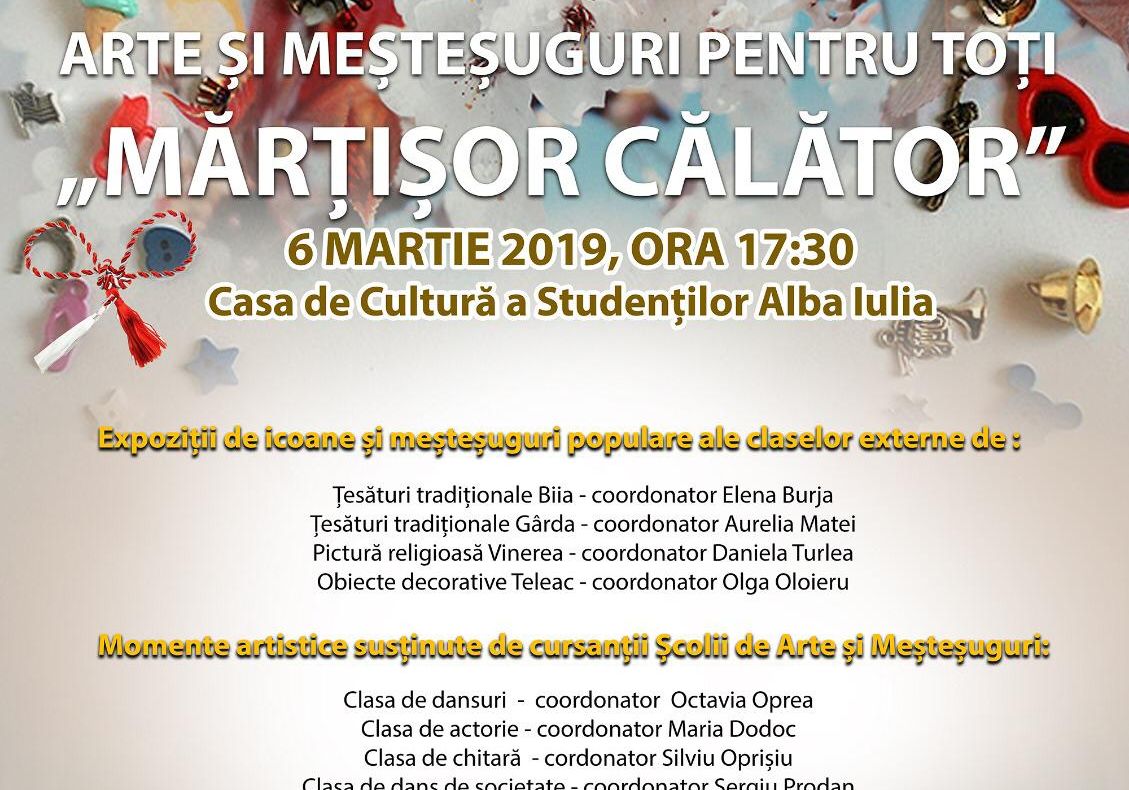 Mărțișor Călător la Casa de Cultură a Studenților