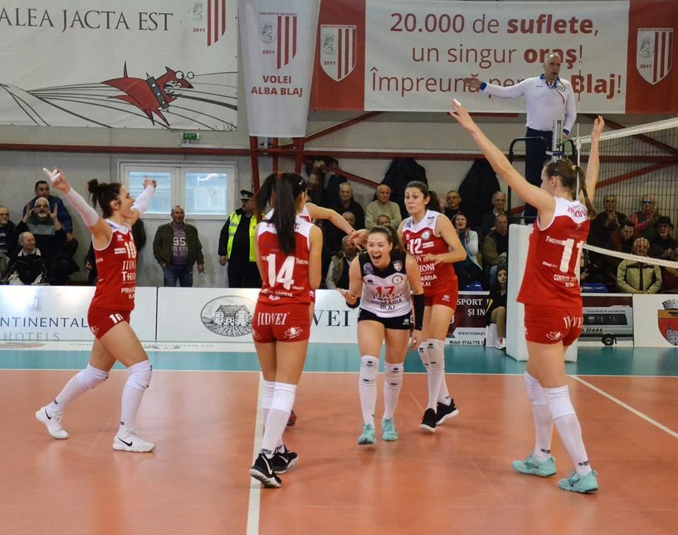 Volei Alba Blaj s-a impus cu 3-0 în fața echipei CSM Lugoj