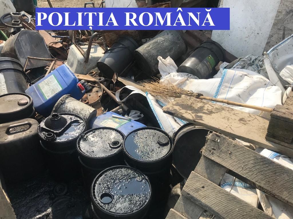67 de tone de îngrăşăminte chimice depozitate în loc neprotejat indisponibilizate de polițiști. A existat pericol de explozie