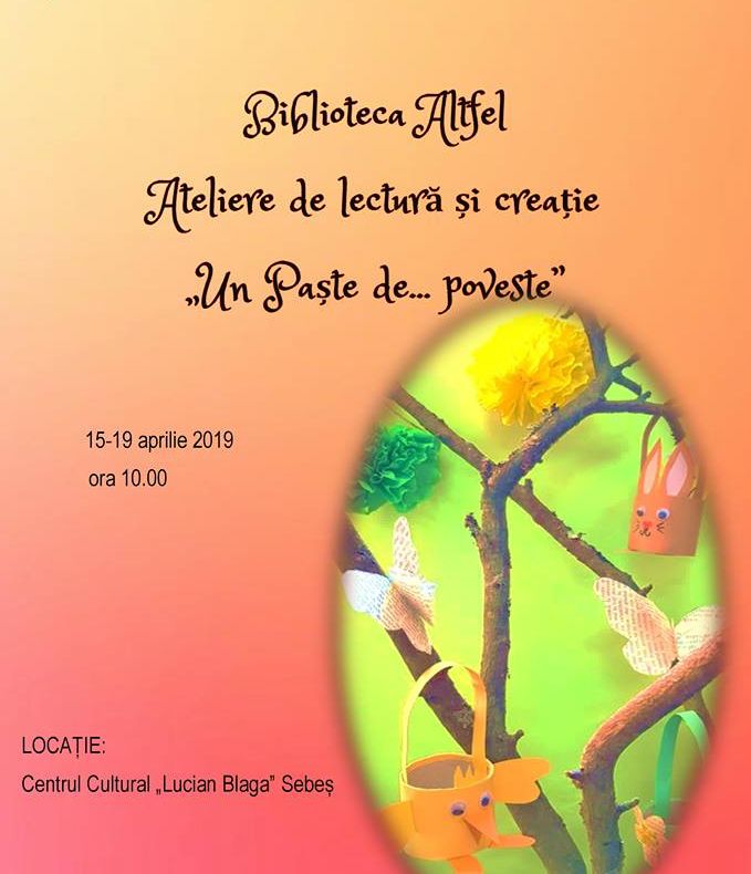 Ateliere de lectură și creație la Sebeș