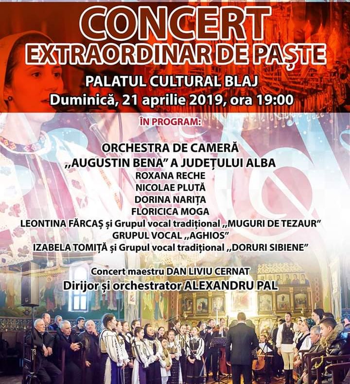Concert de muzică religioasă la Palatul Cultural din Blaj