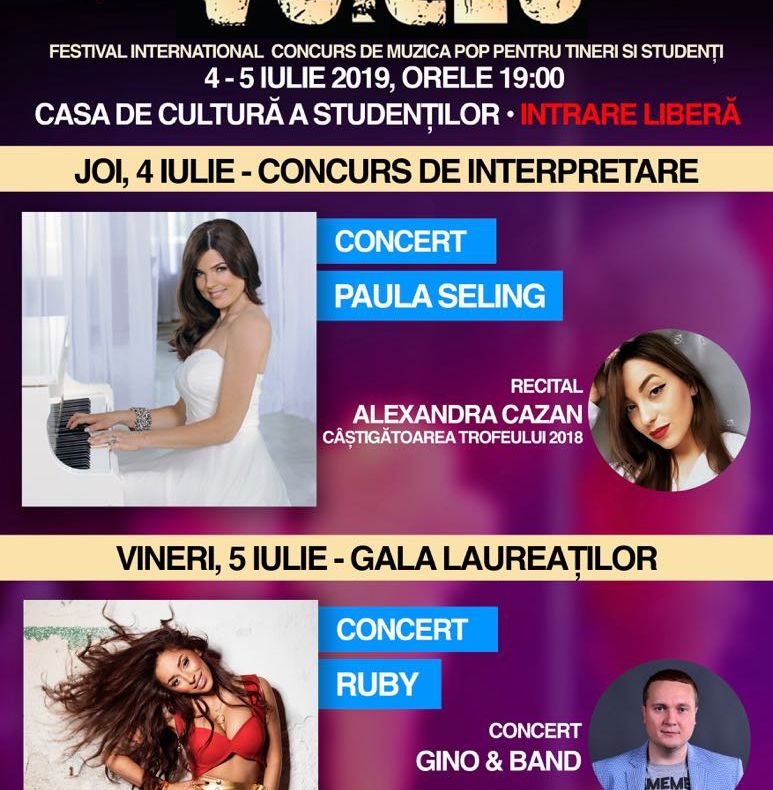 11 concurenți luptă pentru trofeul festivalului „VOICES”