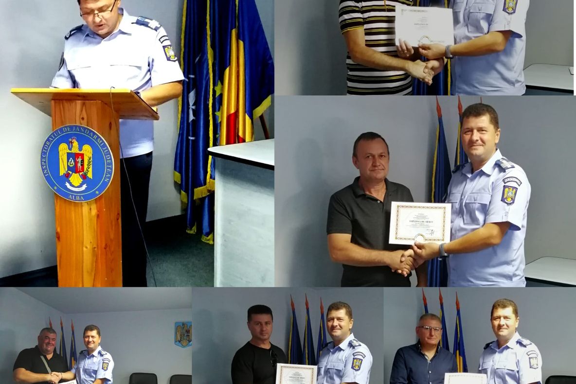 Final de carieră pentru 6 jandarmi albaiulieni