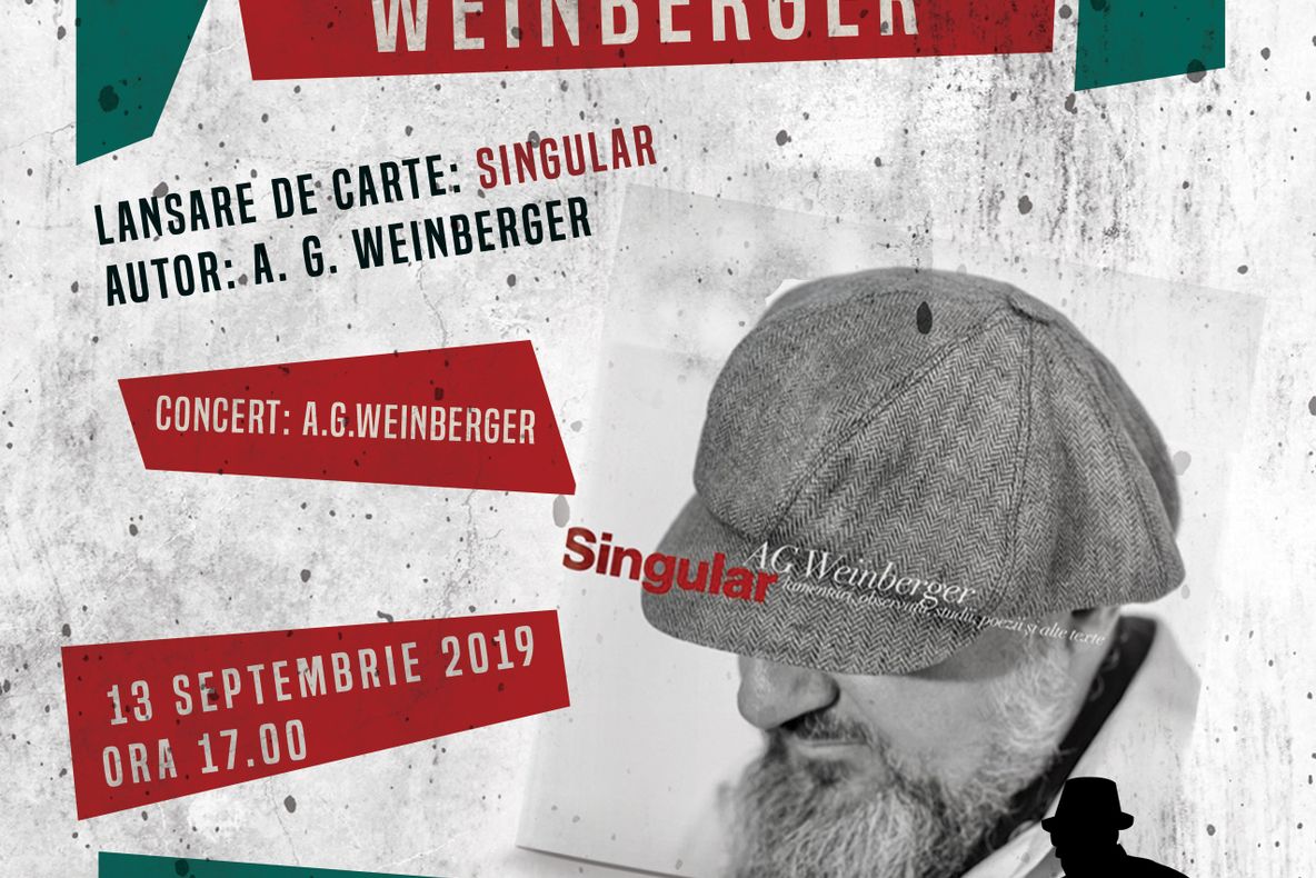 A.G. Weinberger își lansează cartea „Singular” la Alba Iulia
