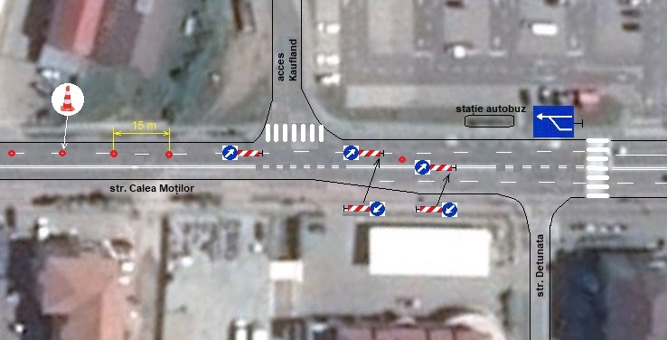 Bandă de circulație reversibilă în Alba Iulia