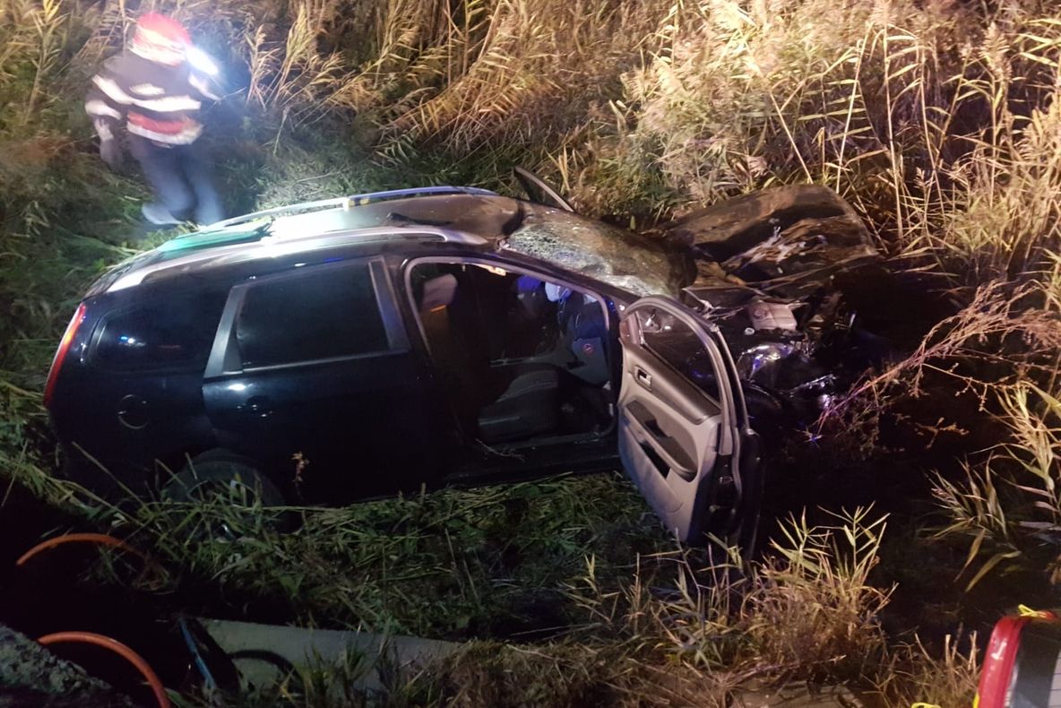 Accident rutier grav la ieșire din Aiud. 3 persoane au ajuns la spitalul din Alba Iulia