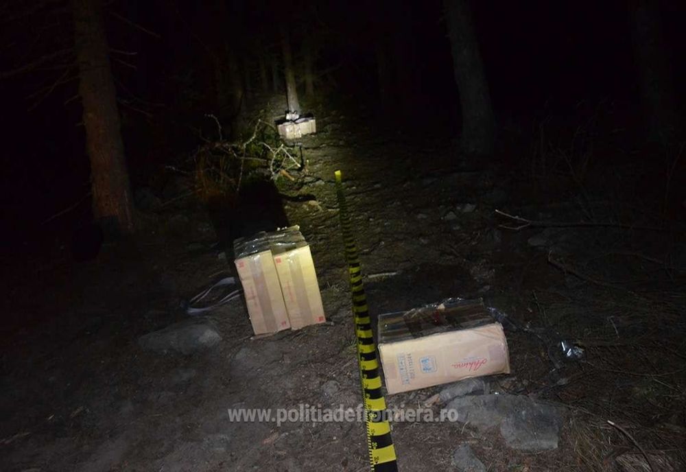 Țigări de contrabandă în valoare de aproape 450.000 lei, confiscate la frontiera de nord a României VIDEO