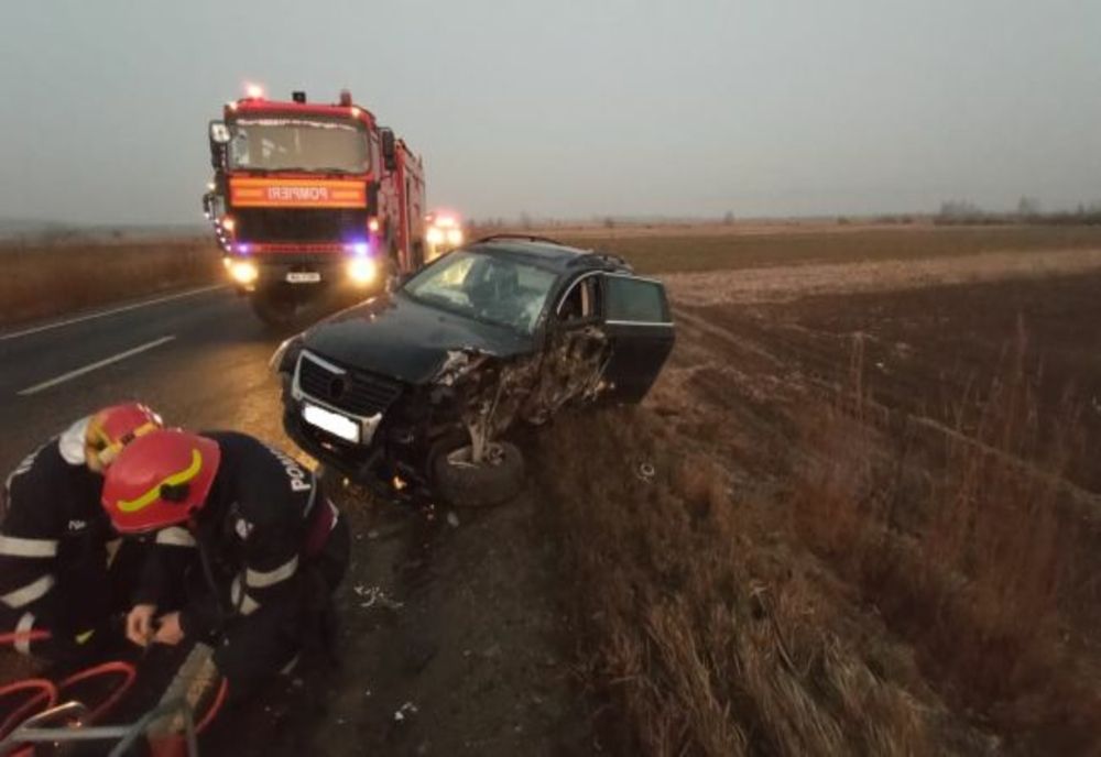 Coliziune între un TIR și un autoturism, pe DN1