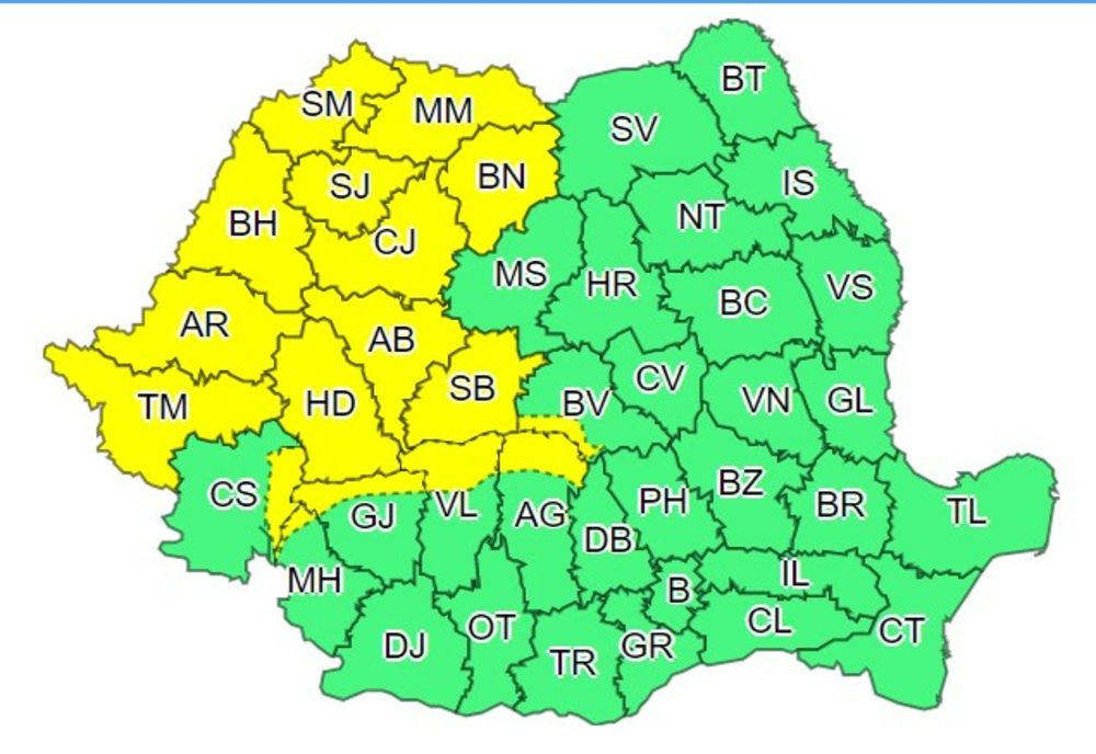 COD GALEBEN  de furtuni în 16 județe din țară