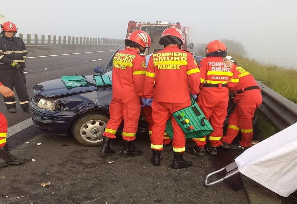 Grav accident pe A1, între Sibiu și Sebeș. O femeie a fost rănită
