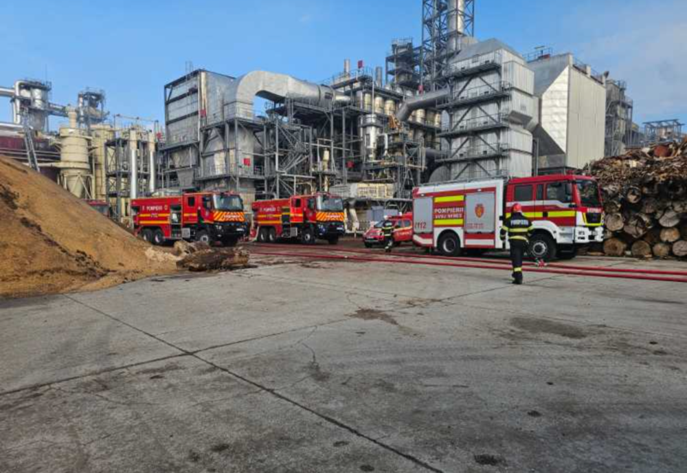 PLANUL ROȘU DE INTERVENȚIE DEZACTIVAT DUPĂ INCENDIUL DE LA FABRICA DE LEMN DIN SEBEȘ 
