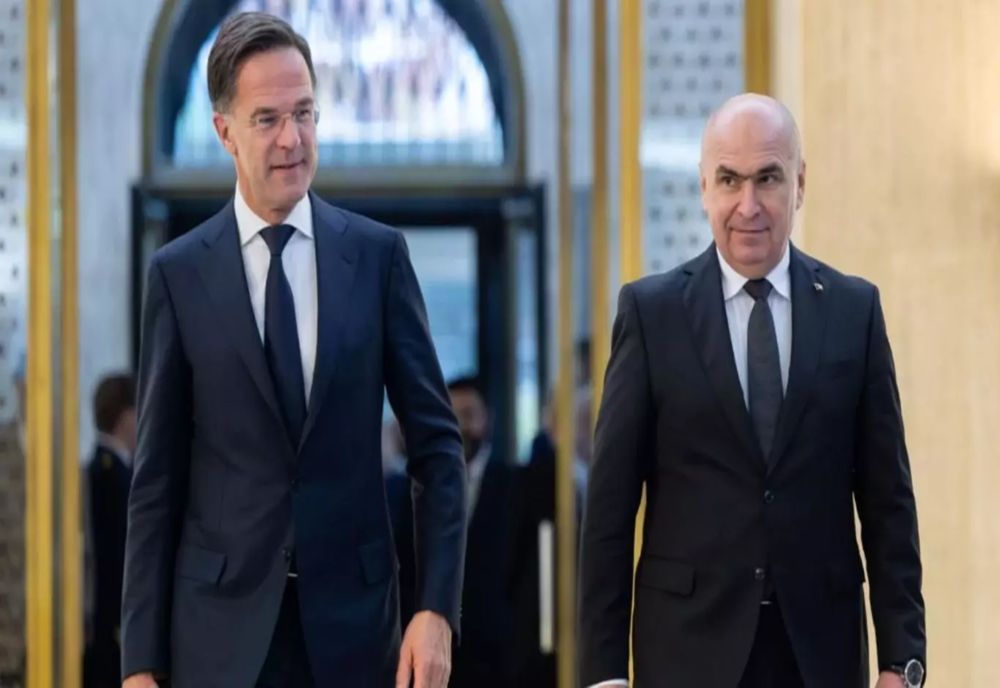 ÎNTÂLNIRE LA PALATUL VICTORIA. ILIE BOLOJAN ȘI MARK RUTTE, DISCUTII DESPRE SECURITATEA ROMÂNIEI ȘI FLANCUL ESTIC AL NATO
