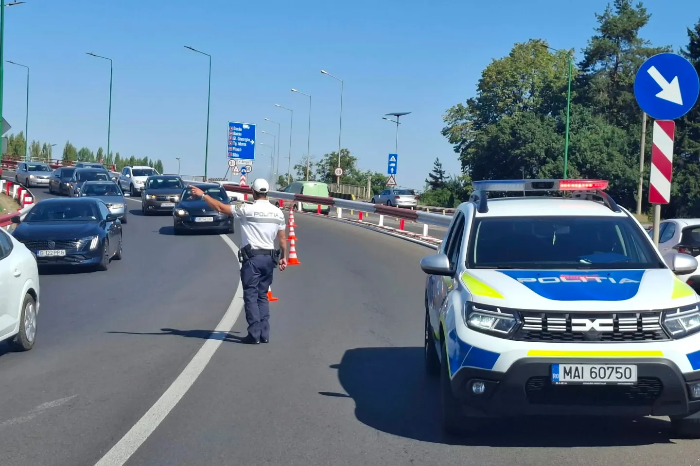 Se circulă bară la bară pe DN1, între Predeal și Valea Prahovei