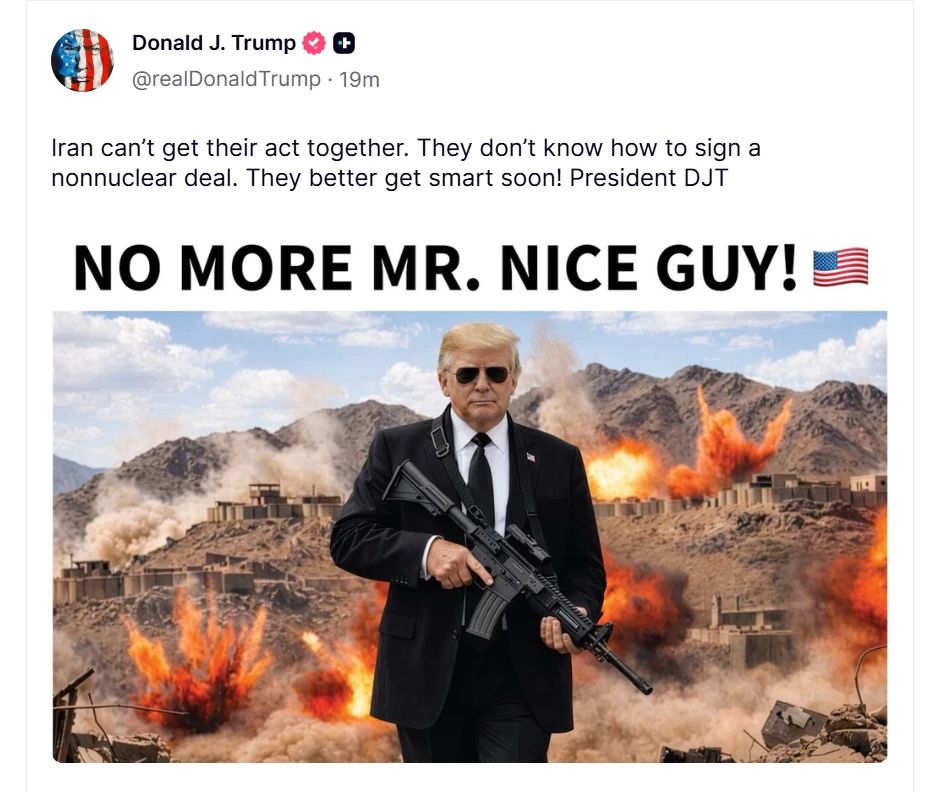 Donald Trump, mesaj șocant pentru liderii iranieni: „Gata cu băiatul drăguț”
