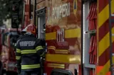 Incendiu la o locuință din Blaj. O persoană, găsită inconștientă în interior