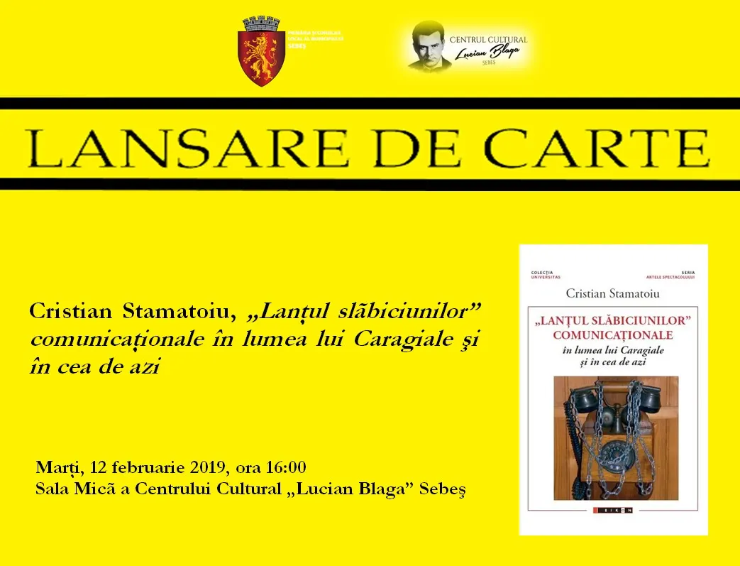 Afis lansare Cristian Stamatoiu