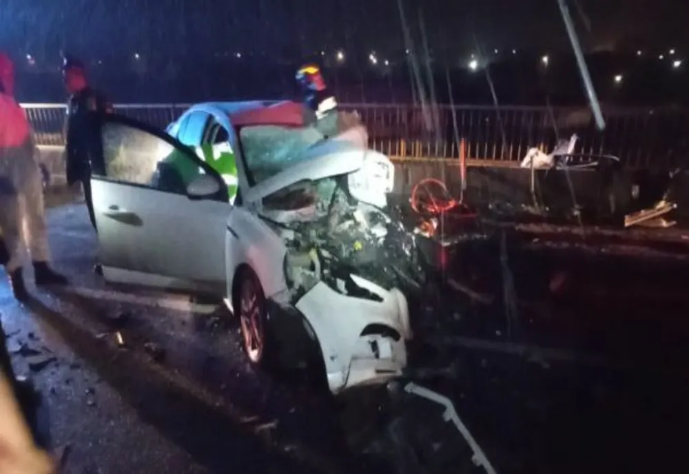Șofer rănit într-un grav accident produs pe DN1 (VIDEO)