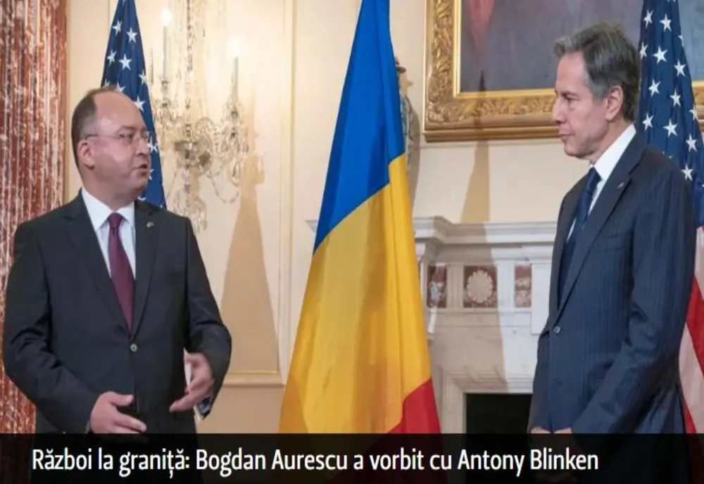 Război la graniță: Bogdan Aurescu a vorbit cu Antony Blinken - Măsuri noi la un an de la agresiunea Rusiei împotriva Ucrainei