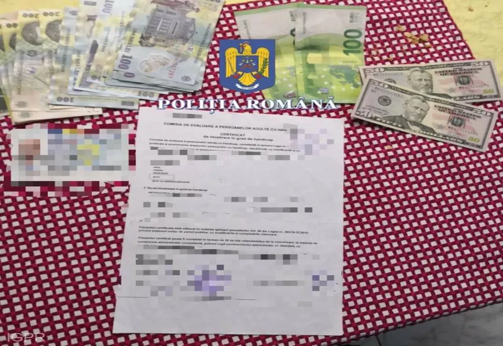 Percheziții într-un dosar privind falsificarea unor certificate de handicap. 65 de persoane duse la audieri