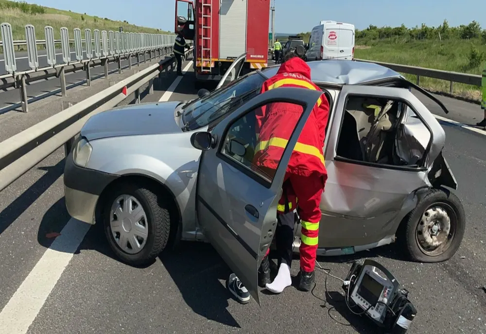 Accident grav provocat de un șofer băut, din Alba! Un bărbat de 70 de ani este în stop cardio-respirator